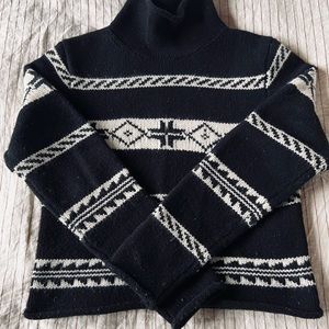 Ralph Lauren Fair Isle Wool Funnel Neck Sweater